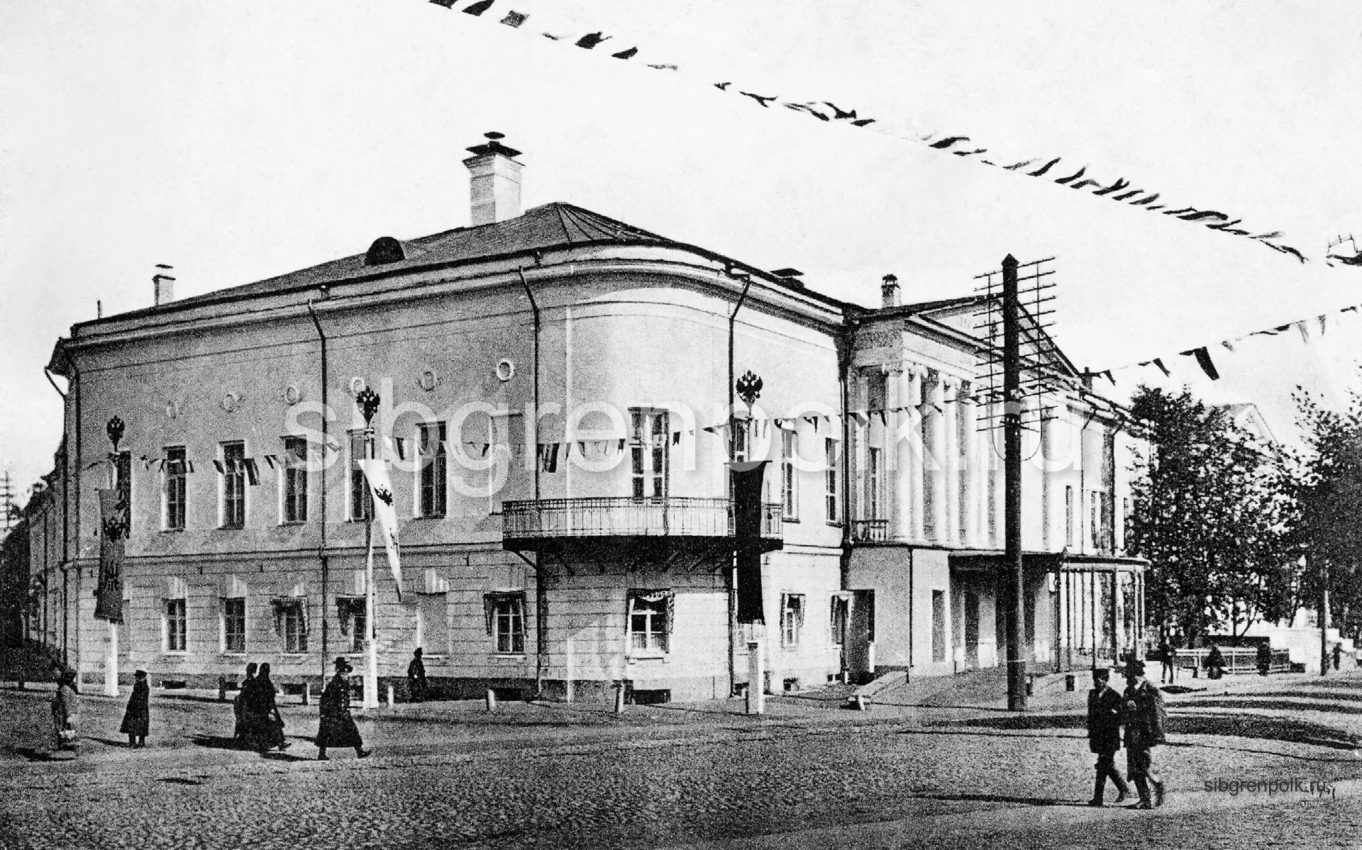 Здание губернского Дворянского Собрания в г. Владимир, открытка, конец XIX в. (из частной коллекции)